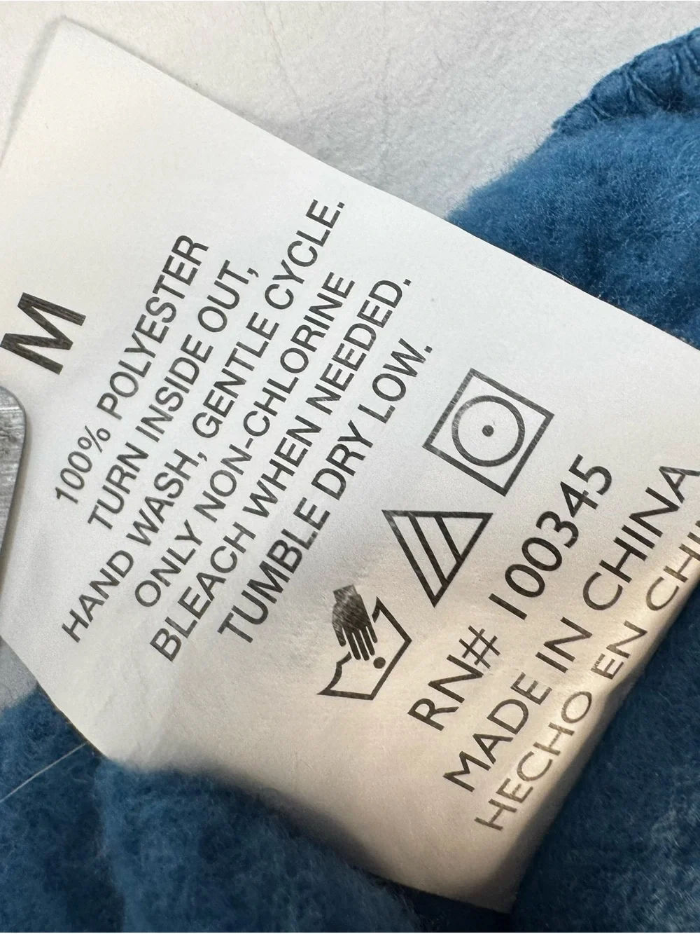 Blue Dog Hoodie with White Snowflake